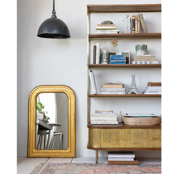 Arched Mango Wood Framed Mirror