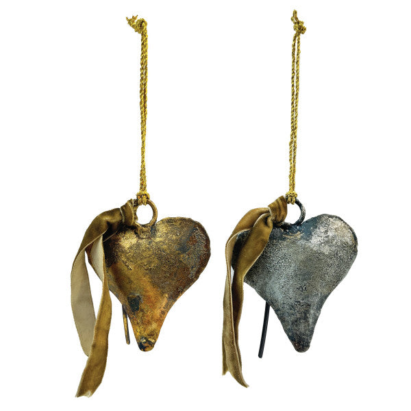 Heart Bell Ornaments (Two Colours Available)
