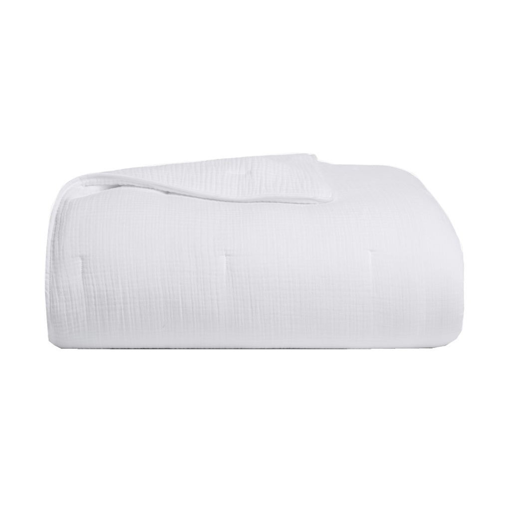 Mousseline Cotton Muslin Quilt - White (Queen and King Size Available)