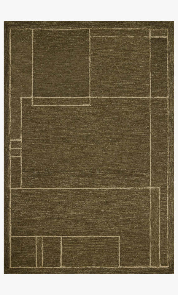 Jeremiah Brent x Loloi Barrow Rug-Olive/Natural