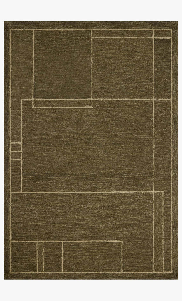 Jeremiah Brent x Loloi Barrow Rug-Olive/Natural
