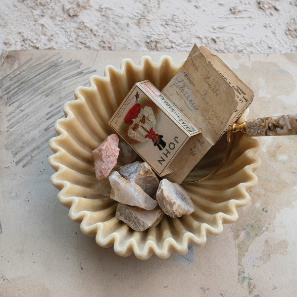 Fluted Resin Bowl