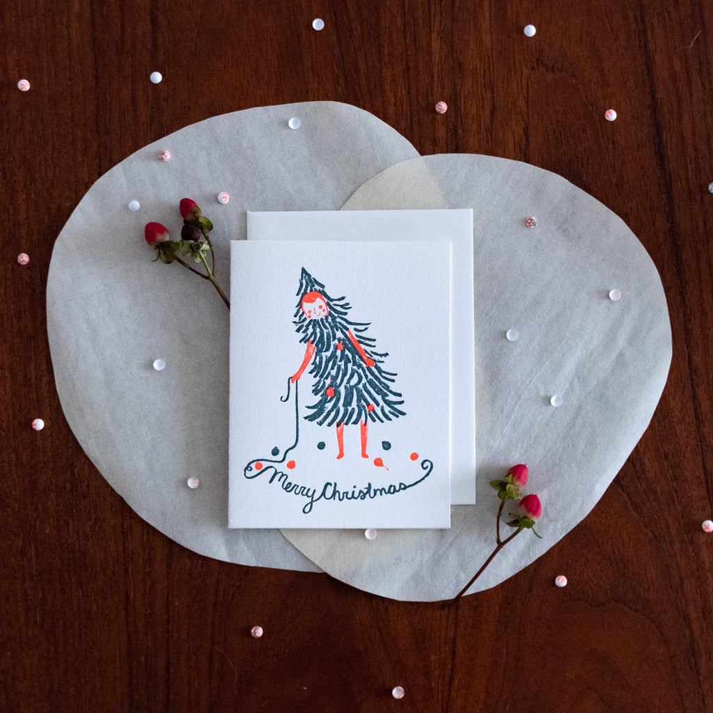 Christmas Girl Card