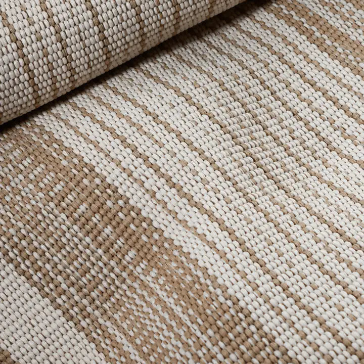 Dash & Albert - Quincy Stripe Khaki Handwoven Indoor/Outdoor Rug