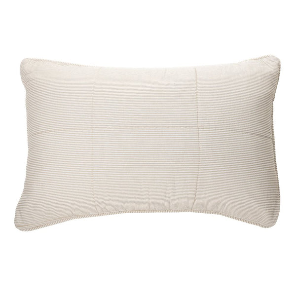 Striped Pillow Sham - Natural (Two Sizes Available)