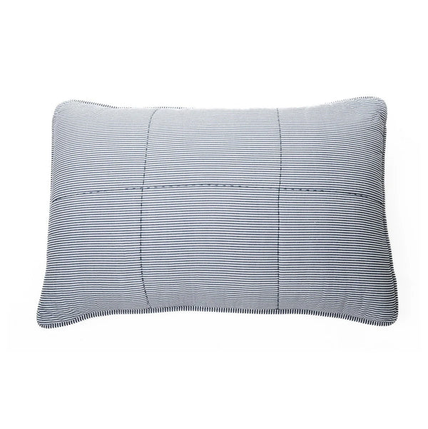 Striped Pillow Sham - Blue (Two Sizes Available)