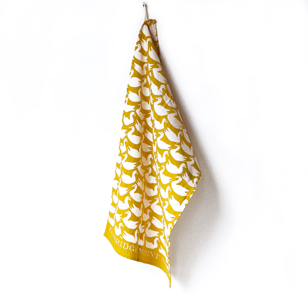 Ducks Tea Towel - Yellow
