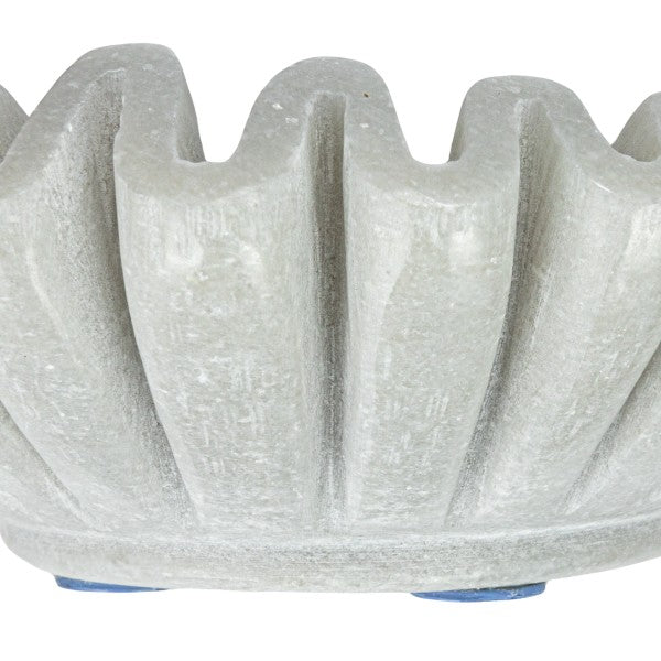 Fluted Marble Bowl