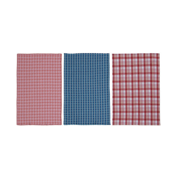 Waffle Weave Cotton Tea Towels (Three Styles Available)