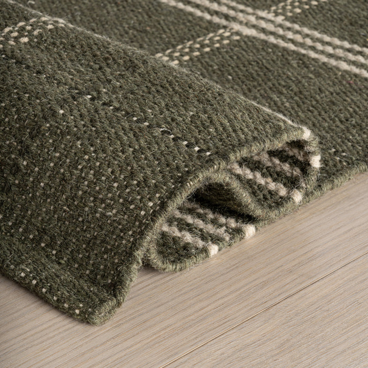 Dash & Albert - Downing Plaid Green Wool Rug