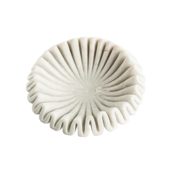 Fluted Marble Bowl