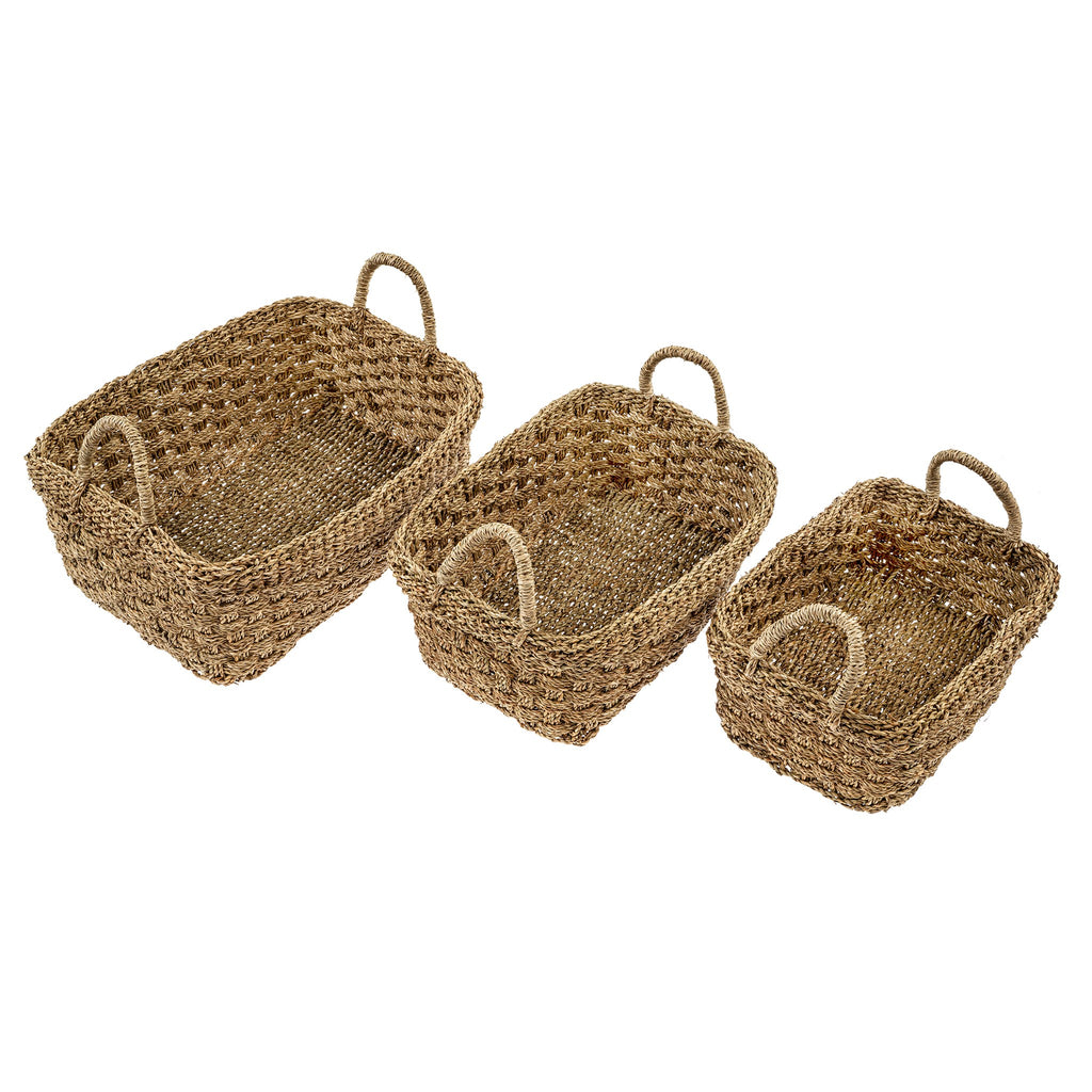 Bimini Seagrass Baskets - Rectangular