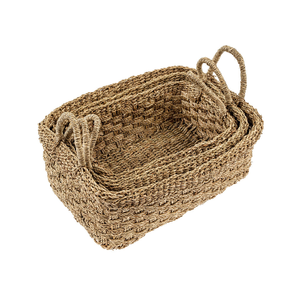 Bimini Seagrass Baskets - Rectangular