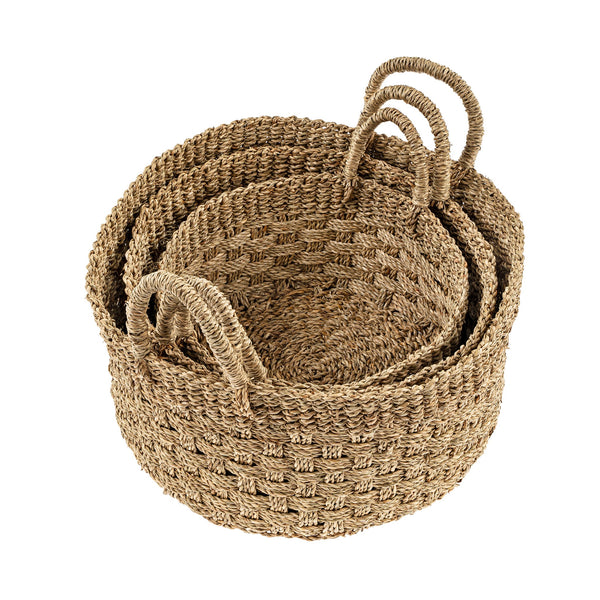Bimini Seagrass Baskets - Round