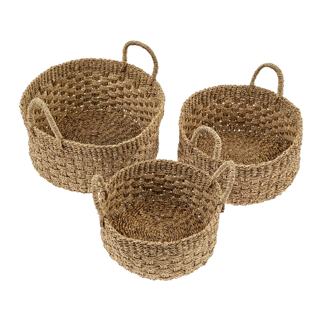 Bimini Seagrass Baskets - Round