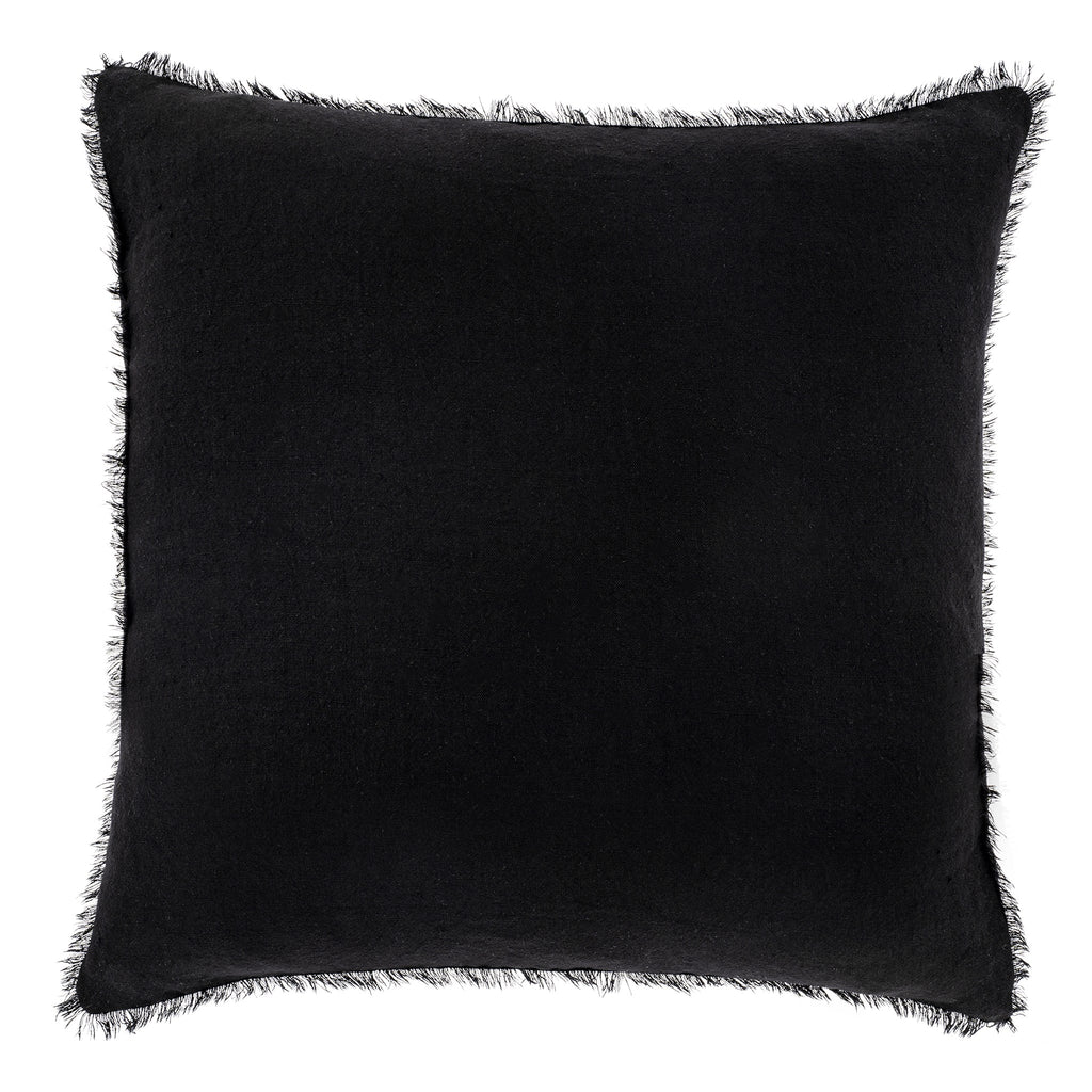 Lina Linen Pillow - Black