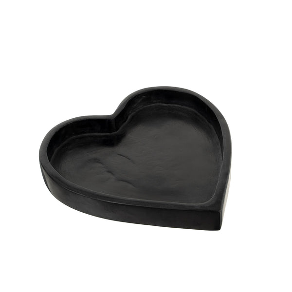 Stone Heart Dish - Black
