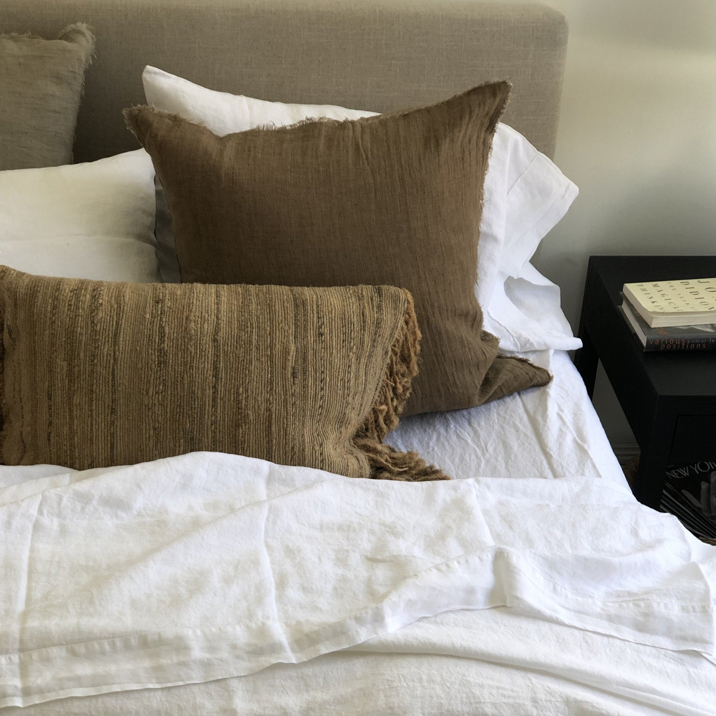 Quilted Grey Jersey Pillow Sham (Various Sizes) WILLS & PRIOR