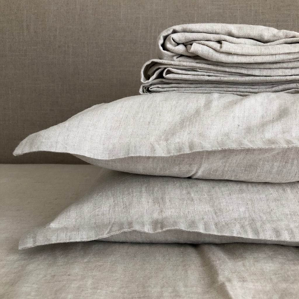 100% Linen Sheet Set - Natural / King – WILLS & PRIOR