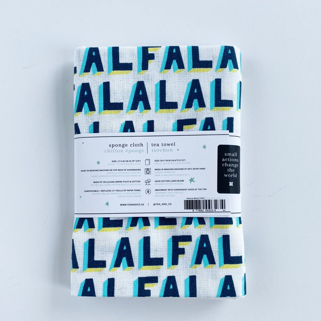 Swedish Sponge Cloth & Tea Towel Gift Set - FALALA