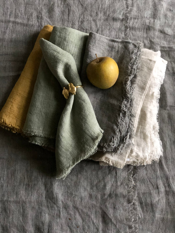 Set of 4 Linen Napkins - Chambray