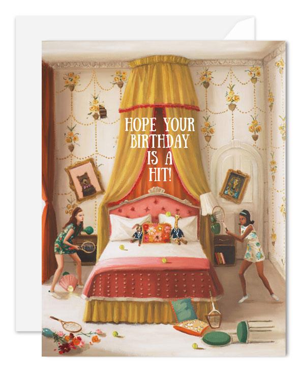 Hope Your Birthday Is A Hit Card from Janet Hill Studio