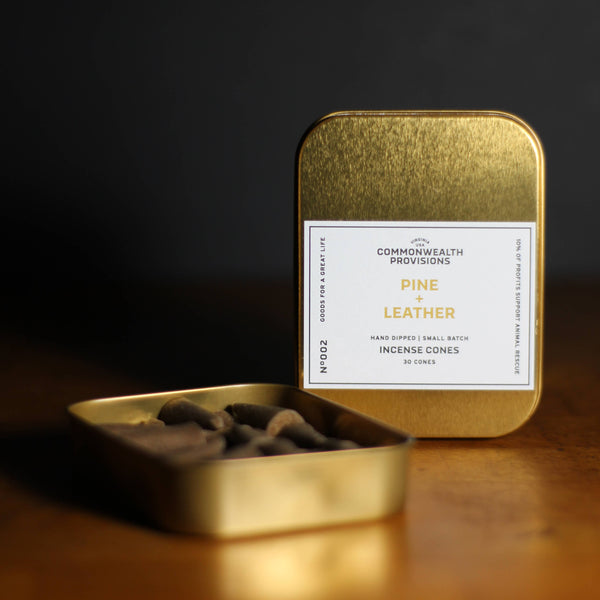 Pine + Leather Incense