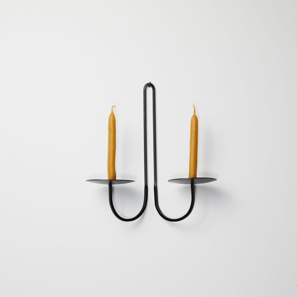 Iron Candle Holder - Double Arm