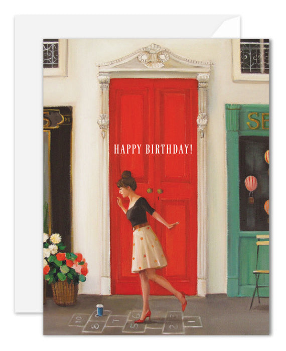 Hopscotch Birthday Card from Janet Hill Studio