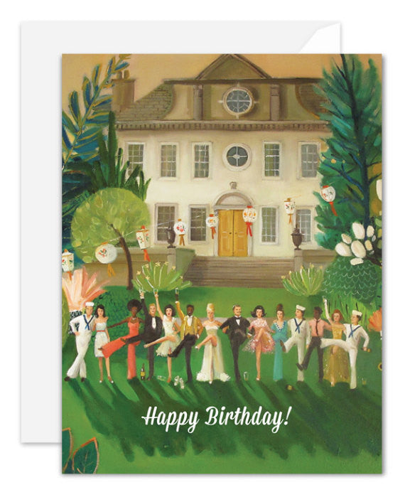 Whiskey Sour High Kick Birthday Card from Janet Hill Studio