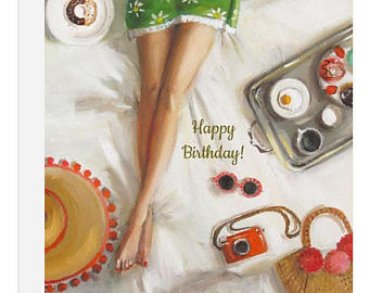 Happy Birthday Card from Janet Hill Studio