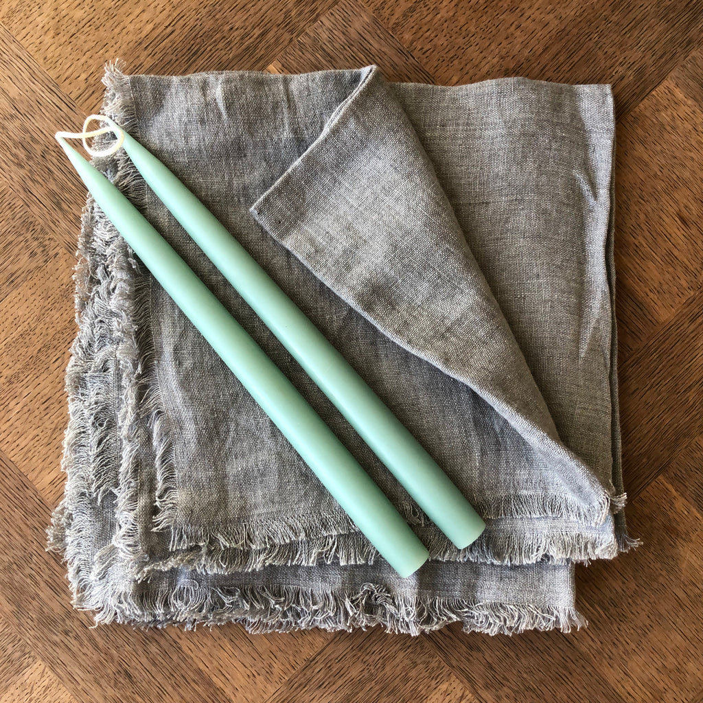 Pair of Hand-Dipped Danish Tapers - Mint
