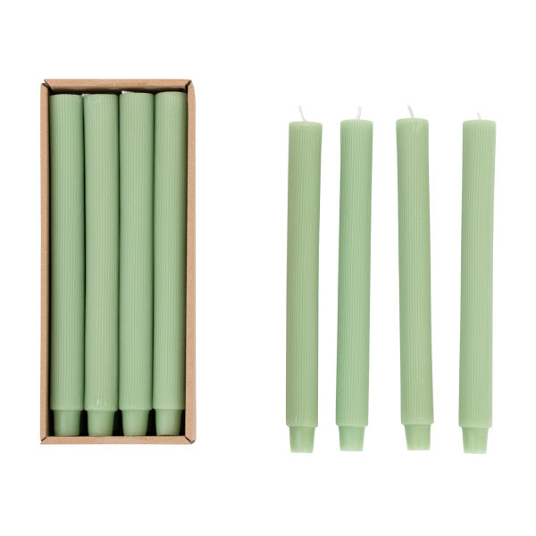 Fluted Taper Candles - 10" (Nine Colours Available)