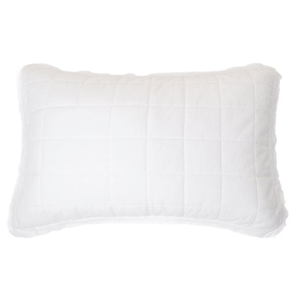 Lally Linen Pillow Sham - White